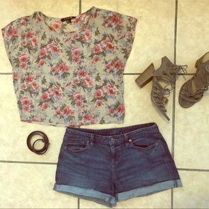 Forever 21 Floral Crop Top